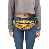 Lanterns Yellow Fanny Pack - Hooked by Curtainfall