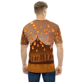 Lanterns Polyester T-shirt - Hooked by Curtainfall
