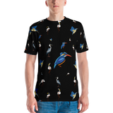 Kingfisher Black Polyester T-shirt - Hooked by Curtainfall