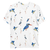 Kingfisher White Polyester T-shirt - Hooked by Curtainfall