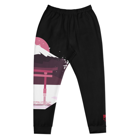 Asian Winter Black Men's Joggers - Seasons by Curtainfall