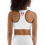 Asian Spring White Sports Bra - Seasons by Curtainfall