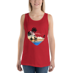 Tropical Paradise Unisex Tank Top - Hooked by Curtainfall