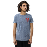 Embroidered Unisex Denim T-Shirt - Basic by Curtainfall