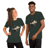 Serpentine Stream Basic Unisex T-shirt - Hooked by Curtainfall