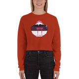 Asian Winter Women's Cropped Sweatshirt - Seasons by Curtainfall