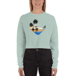 Tropical Paradise Women's Cropped Sweatshirt - Hooked by Curtainfall