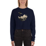 Serpentine Stream Women's Cropped Sweatshirt - Hooked by Curtainfall