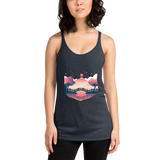 Asian Spring Women's Racerback Tank Top - Seasons by Curtainfall