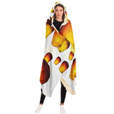 Lanterns In Flight Hooded Blanket - Hooked by Curtainfall