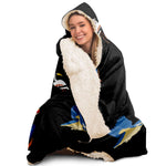 Kingfisher Hooded Blanket - Hooked by Curtainfall