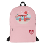 Asian Autumn Pink Backpack - Seasons by Curtainfall