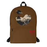 Serpentine Stream Brown Backpack - Hooked by Curtainfall
