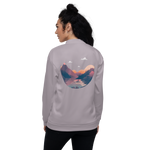 Cormorant Fishing Lily Unisex Bomber Jacket - Hooked by Curtainfall