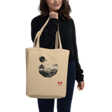 Serpentine Stream Eco Cotton Tote Bag - Hooked by Curtainfall