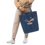 Cormorant Fishing Organic Denim Tote Bag - Hooked by Curtainfall